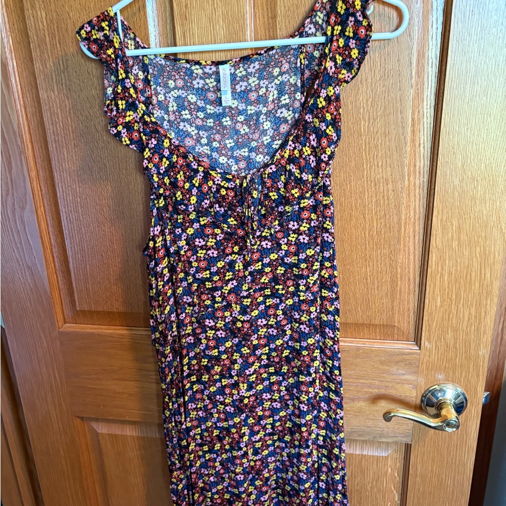 Xhilaration Black Floral Dress